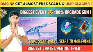 FREE GLACIER TRICK  Ump Glacier Skin Trick | New Ultimate Crate Opening | Bgmi Pre Order Event