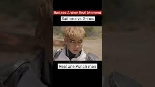 SAITAMA vs GENOS || Real One Punch  Man || credit to @reanimefilms || #shorts #shortvideos