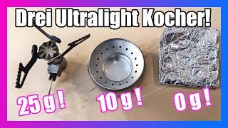 3 ULTRALIGHT KOCHER » Outdoor, Trekking, Wandern, Bikepacking, Camping, Gas, Spiritus & Esbit-Kocher