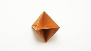 Single sheet origami Skeletal Octahedron (Shuzo Fujimoto)