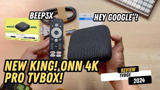 NEW KING TVBOX 2024! ONN 4K PRO REVIEW SIAP ADA AI BOLEH CARI REMOTE