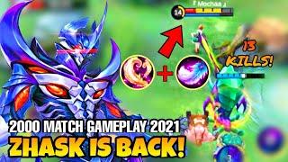 NEW OVERPOWER ZHASK BUILD AMAZING DAMAGE! TUTORIAL ZHASK AND GAMEPLAY TERSAKIT 2021 - Mobile Legends