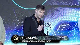 Zabalive awarded Best Football Youtube Creator 2022