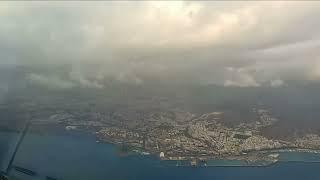 Timelapse approach Tenerife North airport TFN/GCXO 