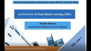 SIVU Webinar, Team Based Learning March 2022