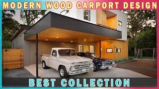 MODERN CARPORT! 40+ Modern Wood Carport Design With Canopy