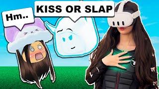 Roblox Vr Hands.. KISS or SLAP With My CRUSH! (HAPTIC SUIT)