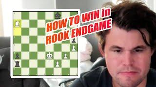 Magnus SHOWS How to WIN the ROOK Endgame(4 Pawns vs. 3 Pawns) | Arjun Erigaisi vs Magnus Carlsen