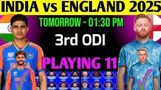 India vs England 3rd ODI Playing 11 | Ind vs Eng ODI Playing 11 | Ind vs Eng Playing 11