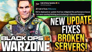 WARZONE: New EMERGENCY UPDATE Fixes BROKEN SERVERS! (WARZONE Patch Notes)