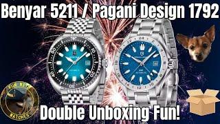 Benyar BY5211 / Pagani Design PD1792 Automatic Watch Double Unboxing Fun!