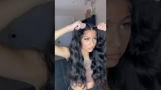 Glueless lace wig easy install and take off