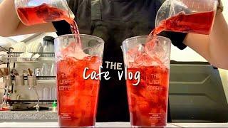 (Eng)Cherry hibiscus tea / Can you imagine the taste~? / cafe vlog / asmr