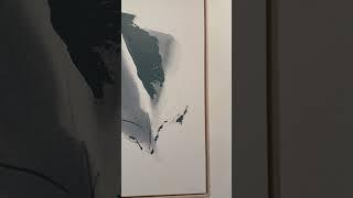 Abstract mixed media paintings by Emily Newman of Emily Anne Art Studio + Gallery Chimera Atlanta