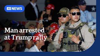 Police arrest man at Trump rally posing as journalist on gun charges | ABC NEWS