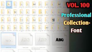 Professional Collection-Font | Fonts | Free Font Download | Photosop Tutorial | Mohit Studio97