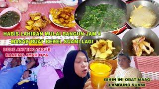 HABIS LAHIR3N MULAI AKTIVITAS LAGI BANGUN JAM 4 MASAK BUAT SUAMI KERJA LAGI DEDE NYA BOBO ANTENG