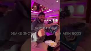 Drake Showing Off His Jet With Adin Ross On Stake️ #adin #funny #kai #ishowspeed #clips