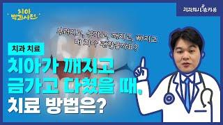 외상으로 치아가 깨졌을때, 빠졌을때 어떻게 대처해야 할까요?