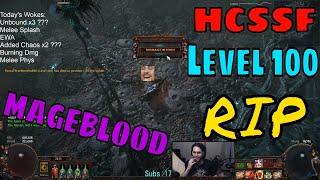 HCSSF Level 100 Mageblood RIP to Uber Eater of Worlds [PoE 3.18 Sentinel]