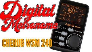 Cherub WSM 240 - Best Portable Digital Metronome Unboxing & Testing - Electronic Metronome