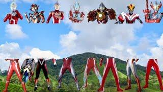 memasang badan Ultraman yang terpisah dari Kaki Ultraman