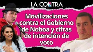  MOVILIZACIONES CONTRA EL GOBIERNO DE DANIEL NOBOA | CIFRAS DE INTENCIÓN DE VOTO