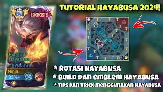 TUTORIAL HAYABUSA 2024 PATCH TERBARU!! ROTASI, BUILD,EMBLEM,TIPS AND TRICK MENGGUNAKAN HAYABUSA!!