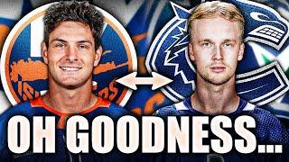 ELIAS PETTERSSON TRADE FOR MATHEW BARZAL? Vancouver Canucks & New York Islanders Rumours