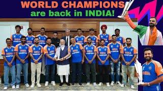 WORLD CHAMPIONS INDIA back from CARRIBEAN | MEETS PM MODI IN DELHI #teamindia #t20worldchampions