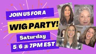 Grab your favorite drink and snack and join us for a LIVE Tressallure Wig Party! 5/6 @ 7pm EST