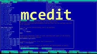 Midnight Commander #5 built in BEST Linux text editor, mcedit windows and screens