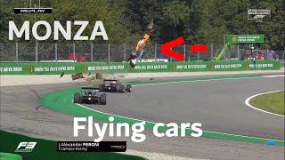 FLYING CARS MONZA Crash Compilation in ITALY