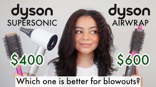 DYSON SUPERSONIC VS AIRWRAP ON CURLY HAIR - WHICH ONE IS BETTER FOR BLOWOUTS?