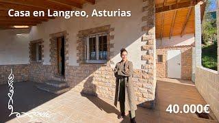 CASA EN VENTA EN LANGREO ASTURIAS, PARA TERMINAR, CON TERRAZA Y PEQUEÑO TERRENO *40.000€*#asturias 