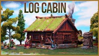 LOG CABIN for Wargaming, D&D, Frostgrave, Warhammer, AoS ! MY FIRST HOUSE on the channel!