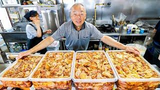 Famous Hiroshima restaurant fries 28 kg of chicken every day.Owner's retirement day.