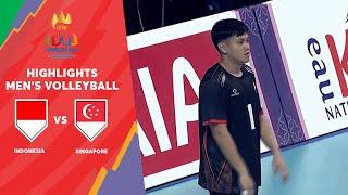 HIGHLIGHTS VOLLEYBALL | INDONESIA - SINGAPORE | CAMBODIA SEA GAMES 32