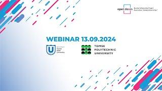 Webinar 13/09/2024. TPU + TSU. Tracks: bachelor's