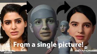 Single 2D image to Metahuman character Demo!