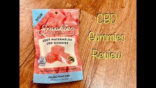 Smokiez Edibles Sour Watermelon CBD Vegan Gummies THC Free Review