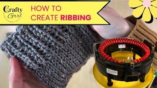 How to create ribbing on a knitting machine #knittingmachine