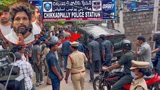 Allu Arjun Visual at Chikkadpally Police Station | Sandhya Theatre Issue  #alluarjun