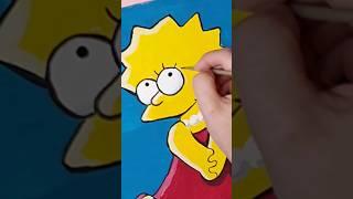 Pintura al gouache - Lisa Simpson