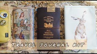 My travel journal kit) Travel journal supplies I bring while travelling