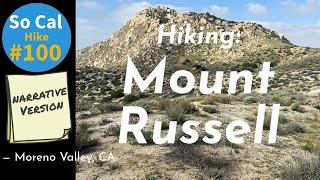 Hike #100N:  Mount Russell, Lake Perris SRA, Moreno Valley, CA (Narrative Version)