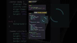 CSS Circle Loader by using HTML & CSS #shorts #codebustler