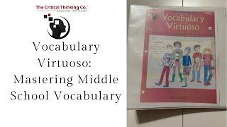 Vocabulary Virtuoso ~ Critical Thinking Co ~ Middle School Homeschool Curriculum