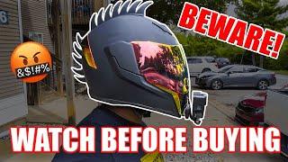 WATCH THIS BEFORE YOU BUY THE ICON AIRFLITE HELMET | Motovlog and GoPro Hero 7 Set Up/ Review *FAIL*