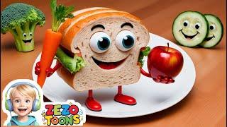 Lunch Time Song for Kids: Yummy and Healthy Eats! | Nursry ryhmes Zezo Toons